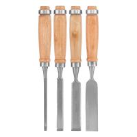 Набор долот-стамесок, 6-12-18-24 мм, плоских, деревянные рукоятки Sparta по ценам производителя в Уфе с доставкой по всей России