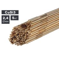 Пруток сварочный TIG, бронза (CuSi3), Ø 2,4 мм, 5 кг по ценам производителя в Уфе с доставкой по всей России