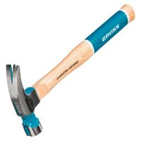 Молоток-гвоздодер, 280 г, угол 75, магнит, обрезиненная рукоятка American hickory GROSS по ценам производителя в Уфе с доставкой по всей России