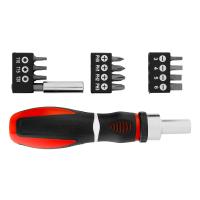 Отвертка реверсивная, набор бит, 12 шт, CrV Matrix по ценам производителя в Уфе с доставкой по всей России