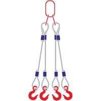 Строп канатный 4СК, с 4 крюками 3,2Т x 3,2М