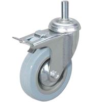 Колесо аппаратное поворотное SCtgb 55 125 мм с болтом и тормозом (F) по ценам производителя в Уфе с доставкой по всей России