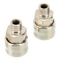 Муфта универсальная быстросъемная ("мама") 1/4, внешняя резьба, 2 шт, Stels