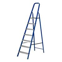 Стремянка, 7 ступеней, стальной профиль, алюминиевые ступени Сибртех по ценам производителя в Уфе с доставкой по всей России