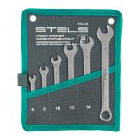 Набор ключей комбинированных 6-17 мм, 6 шт., CrV, матовый хром Stels по ценам производителя в Уфе с доставкой по всей России