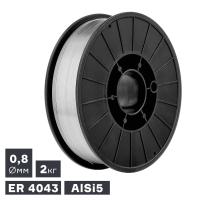 Проволока сварочная MIG, алюминий ER 4043 (AlSi5), Ø 0,8 мм, 2 кг по ценам производителя в Уфе с доставкой по всей России