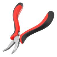 Длинногубцы изогнутые Mini, 130 мм, никелированные, авторазжим, двухкомпонентные рукоятки Matrix по ценам производителя в Уфе с доставкой по всей России