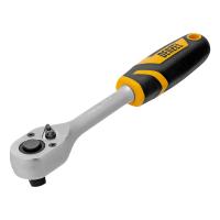 Ключ-трещотка 1/2", 90 зубьев, с быстрым сбросом, CrV Denzel по ценам производителя в Уфе с доставкой по всей России