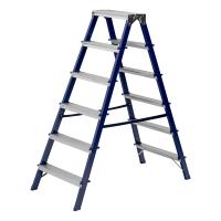 Стремянка двусторонняя 6 ступеней, стальная, Сибртех по ценам производителя в Уфе с доставкой по всей России