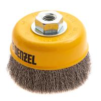 Щетка для УШМ, 100 мм, "Чашка", витая нержавеющая проволока 0.3 мм, М14 Denzel купить в Москве с доставкой по всей России | ProtosMarket.ru