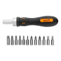 Отвертка реверсивная с набором бит, CrV, 12 шт, Sparta по ценам производителя в Уфе с доставкой по всей России