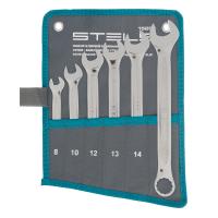 Набор ключей комбинированных 6 шт, 8-17 мм,  антислип Stels по ценам производителя в Уфе с доставкой по всей России