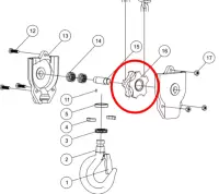 Грузовой вал звёздочка крюковой подвески 0102 купить в Москве с доставкой по всей России | ProtosMarket.ru