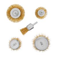 Набор щеток для дрели, 5 шт, 2 плоские, 50-75 мм, 3 "чашки", 25-50-75 мм, со шпильками Matrix по ценам производителя в Уфе с доставкой по всей России