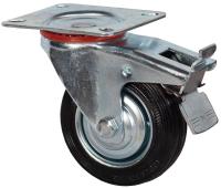 Колесо промышленное поворотное с тормозом 160 мм - SCb 63