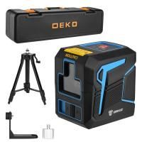 Уровень лазерный самовыравнивающийся DEKO DKLL12 SET2 со штативом 1 м (2 линии, зеленый луч)
