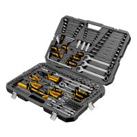 Набор инструментов, 1/2", 1/4", 3/8", CrV, S2, пластиковый кейс, 144 предмета Denzel по ценам производителя в Уфе с доставкой по всей России