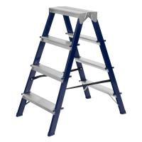 Стремянка двусторонняя 4 ступени, стальная, Сибртех по ценам производителя в Уфе с доставкой по всей России