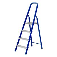 Стремянка, 4 ступени, стальной профиль, алюминиевые ступени Сибртех по ценам производителя в Уфе с доставкой по всей России