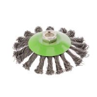 Щетка для УШМ, 115 мм, М14, "тарелка", крученая проволока 0.5 мм Сибртех по ценам производителя в Уфе с доставкой по всей России