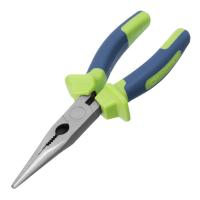 Длинногубцы прямые, 180 мм, двухкомпонентные рукоятки Сибртех по ценам производителя в Уфе с доставкой по всей России