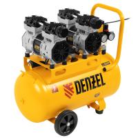 Компрессор безмасляный, малошумный DLS 1500/50, 1500 ВТ, 2x750, 50 л, 260 л/мин Denzel по ценам производителя в Уфе с доставкой по всей России