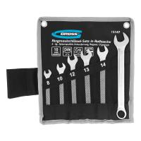 Набор ключей комбинированных 8-17 мм, 6 шт, CrV, холодный штамп Gross по ценам производителя в Уфе с доставкой по всей России