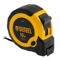 Рулетка 10м х 25мм, двухкомп. корпус, кнопка-пауза Denzel по ценам производителя в Уфе с доставкой по всей России
