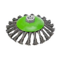 Щетка для УШМ, 125 мм, М14, "тарелка", крученая металлическая проволока Сибртех по ценам производителя в Уфе с доставкой по всей России