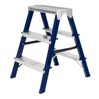 Стремянка двусторонняя 3 ступени, стальная, Сибртех по ценам производителя в Уфе с доставкой по всей России