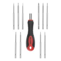 Отвертка для точных работ Fusion с насадками, 11 предметов, в пластиковом пенале, трехкомпонентная рукоятка Matrix по ценам производителя в Уфе с доставкой по всей России