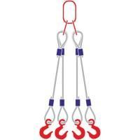 Строп канатный 4СК, с 4 крюками 20Т x 5М