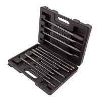 Набор буров по бетону, 6-8-10 х 160, 8-10-12 х 210, 10-12-14 х 260 мм, зубила 4 шт, SDS Plus Matrix по ценам производителя в Уфе с доставкой по всей России