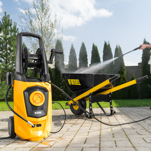 Моечная машина высокого давления R-170D, 2000 Вт, 170 бар, 360 л/ч, с барабаном Denzel по ценам производителя в Уфе с доставкой по всей России