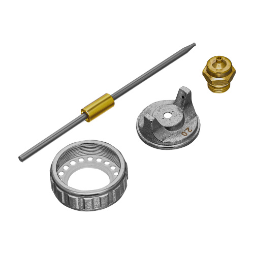 Ремкомплект для краскораспылителя 4 предмета: сопло 2,0 мм, игла, форсунка, зажим сопла Matrix по ценам производителя в Уфе с доставкой по всей России