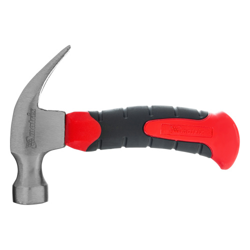 Молоток-гвоздодер мини, фибергласовая двухкомпонентная рукоятка, 250 г Matrix по ценам производителя в Уфе с доставкой по всей России