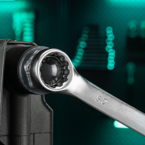 Ключ комбинированный, 25 мм, CrV, матовый хром Stels по ценам производителя в Уфе с доставкой по всей России