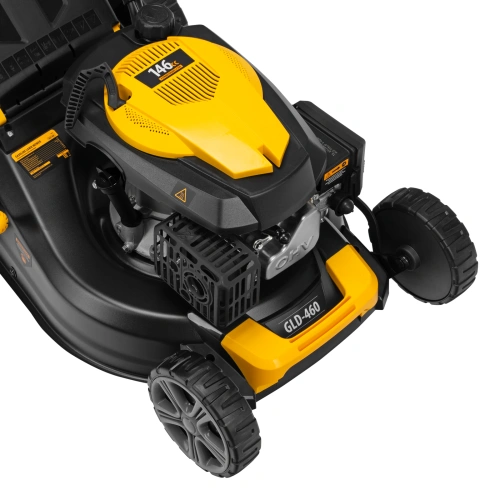 Газонокосилка бензиновая GLD-460, 146 куб.см, ширина 46 см, ручная, 7 уровней, травосборник 50 л Denzel по ценам производителя в Уфе с доставкой по всей России