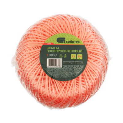 Шпагат полипропиленовый красный, 1.4 мм, L 500, Сибртех по ценам производителя в Уфе с доставкой по всей России