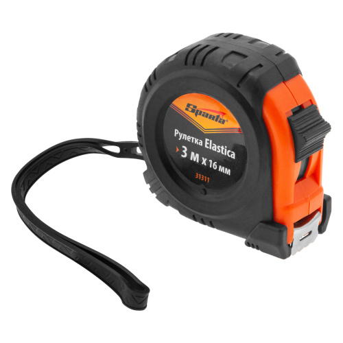 Рулетка Elastica,3 м х 16 мм,обрезиненный корпус Sparta по ценам производителя в Уфе с доставкой по всей России