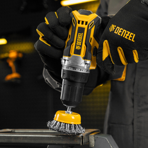 Щетка для дрели, 65 мм, Чашка, со шпилькой, нержавеющая крученая проволока Denzel по ценам производителя в Уфе с доставкой по всей России