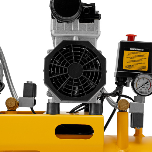 Компрессор безмасляный, малошумный DLS 1500/50, 1500 ВТ, 2x750, 50 л, 260 л/мин Denzel по ценам производителя в Уфе с доставкой по всей России