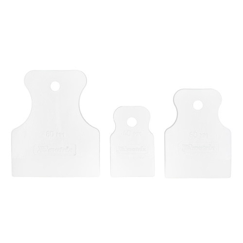 Набор шпателей 40-60-80 мм, белая резина, 3 шт Matrix по ценам производителя в Уфе с доставкой по всей России