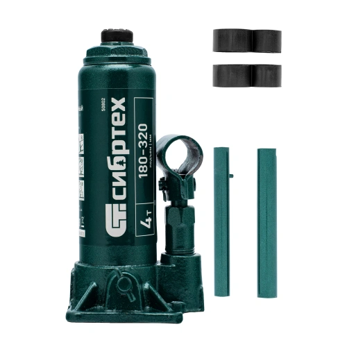 Домкрат гидравлический бутылочный, 4 т, 180-320 мм Сибртех по ценам производителя в Уфе с доставкой по всей России