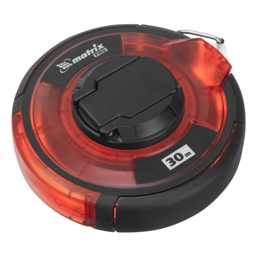 Рулетка геодезическая 30 м х 12,5 мм, закрытый корпус, стальная лента, односторонняя шкала, Pro Matrix по ценам производителя в Уфе с доставкой по всей России