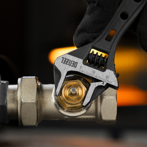 Ключ разводной 115 мм, CrV, кованый, укороченная рукоятка Denzel по ценам производителя в Уфе с доставкой по всей России