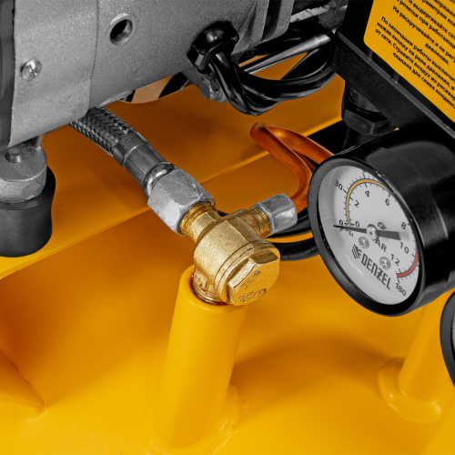 Компрессор безмасляный, малошумный DLS 2200/50, 2200 Вт, 2x1100, 50 л, 380 л/мин Denzel по ценам производителя в Уфе с доставкой по всей России