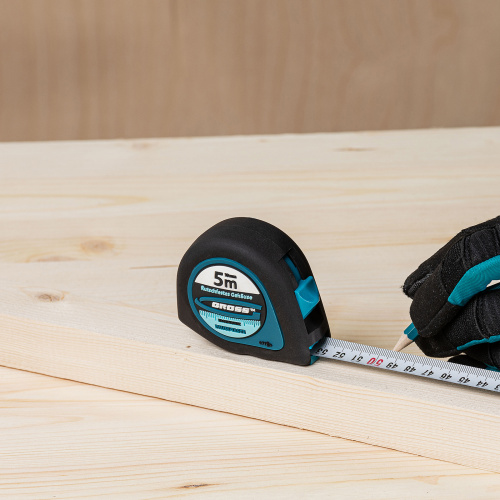 Рулетка "Ergonomisch",5 м x 19 мм,магнитный обрезиненный зацеп Gross по ценам производителя в Уфе с доставкой по всей России