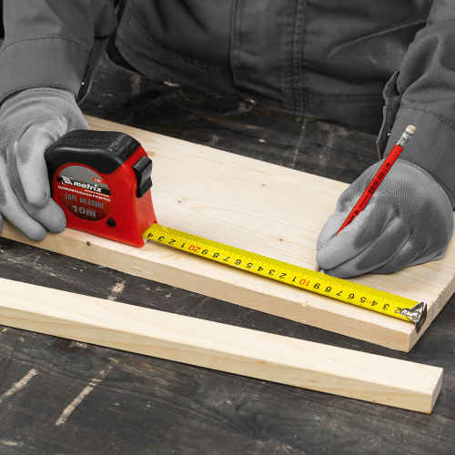 Рулетка Double fixation,10 м х 25 мм,обрезиненный корпус,двойная плавная фиксация Matrix по ценам производителя в Уфе с доставкой по всей России