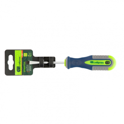 Отвертка, SL5 х 75 мм, CrV, трехкомпонентная рукоятка Сибртех по ценам производителя в Уфе с доставкой по всей России